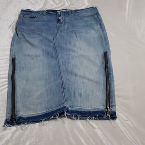 Hudson denim pencil skirt